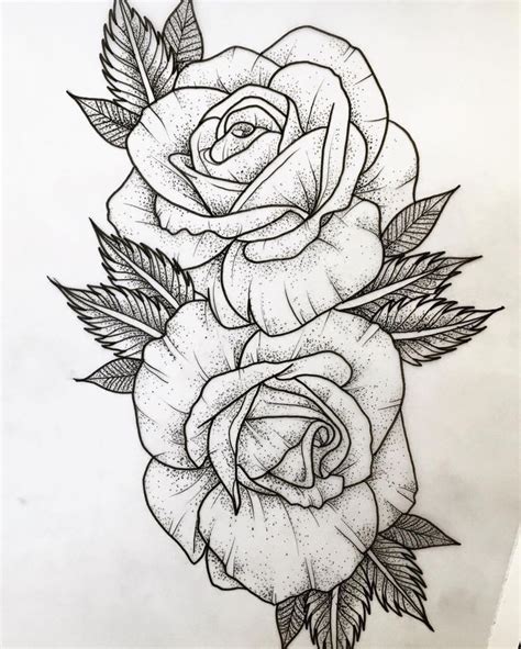 gezeichnet rose tattoo vorlage|45 Rosen tattoo